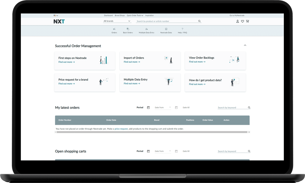 Nextrade Dashboard at www.hub.nmedia.solutions