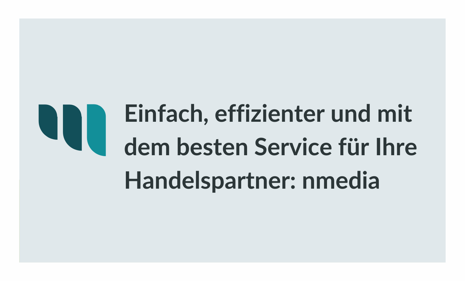 Einfach, effizienter und mit dem besten Service für Ihre Handelspartner: nmedia