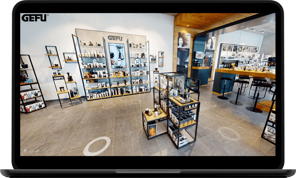 Showroom von GEFU mit Nextrade Orderschnittstelle