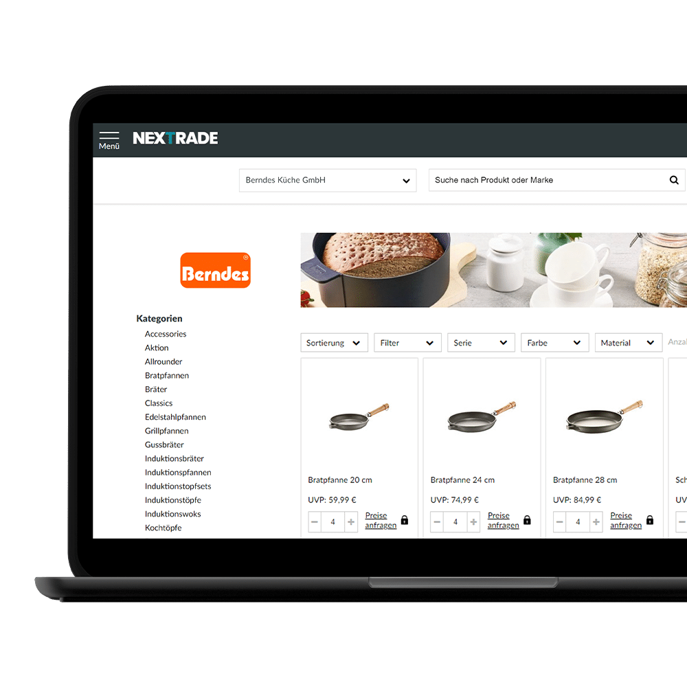 Berndes Shop auf Nextrade Market